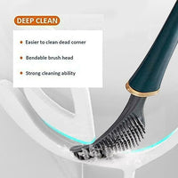 Self Adhesive Automatic Opening and Closing Toilet Bowl Brush