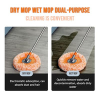 Orange Colour 360° Rotatable Adjustable Cleaning Mop