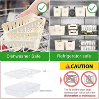 Portable Food Box Container with 4 Removable Colanders