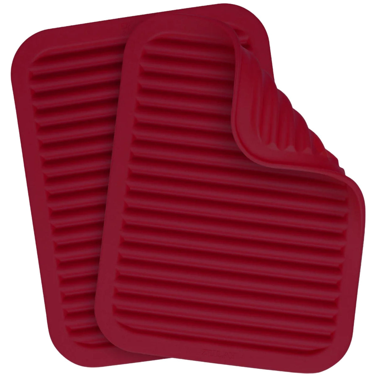 Silicone panonderzetters set van 2, rood