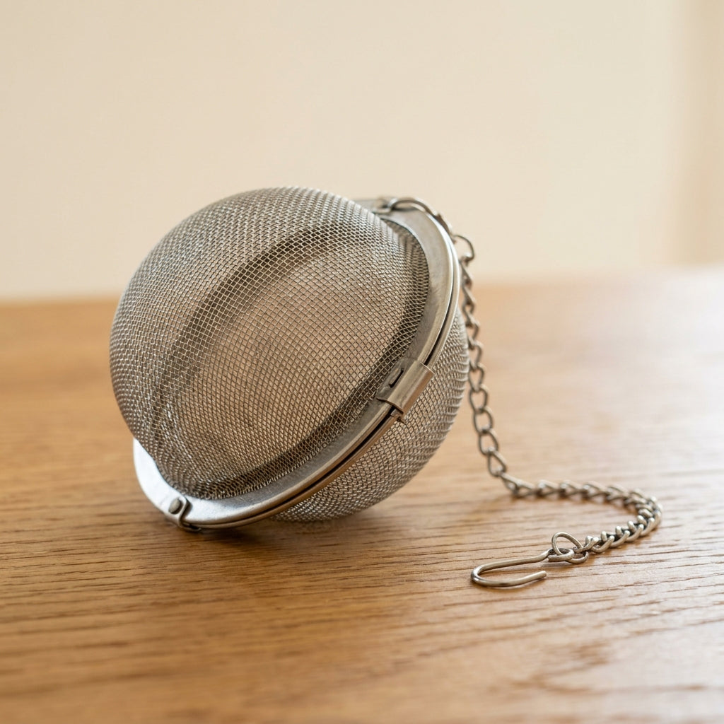 Roestvrijstalen thee-infuser bal met kettinkje, Ø 5 cm