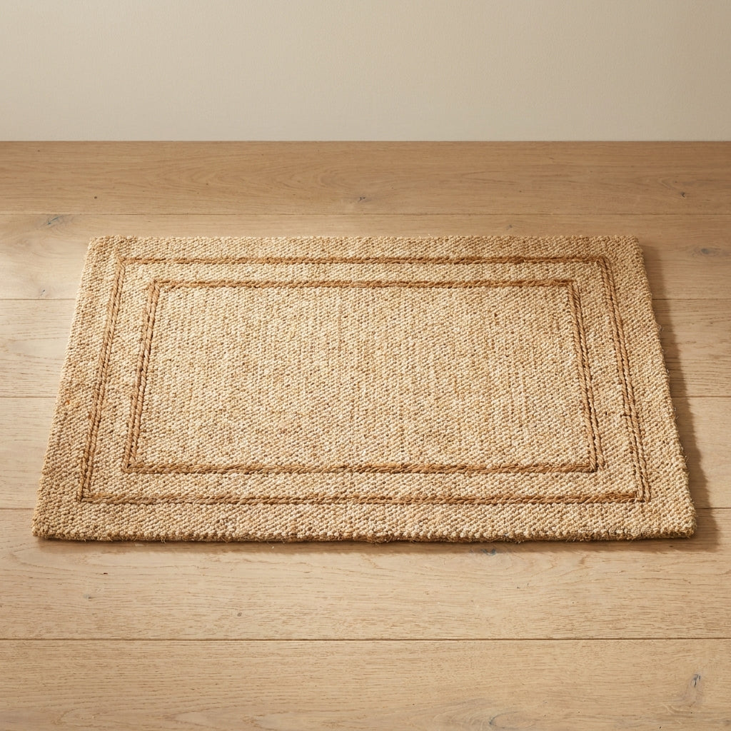 Sisal deurmat met kokosinlage, 60 × 40 cm