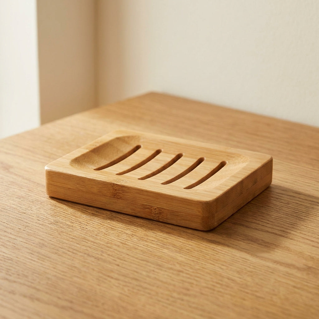 Bamboe zeepbakje voor keuken en badkamer
